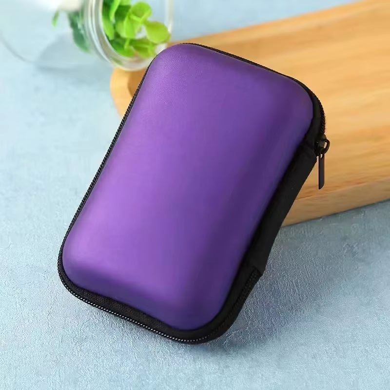 Sundries Travel Storage Bag Charging Case for Earphone Package Zipper Bag Portable Travel Cable Organizer Electronics Storage